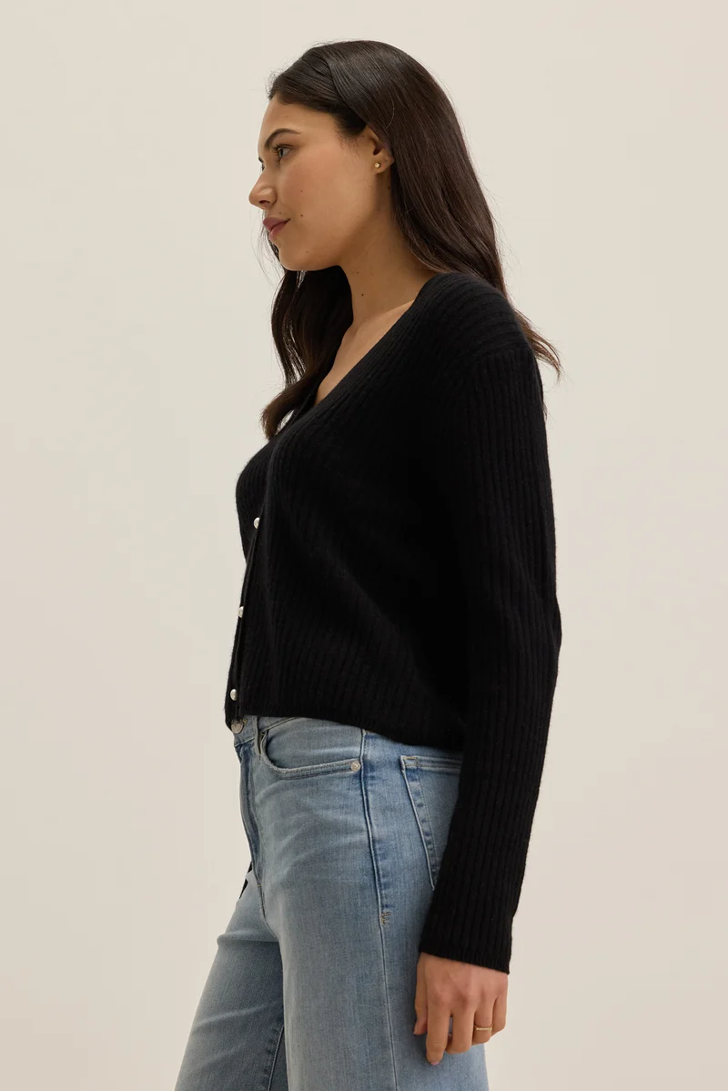 Wes Black Cardigan