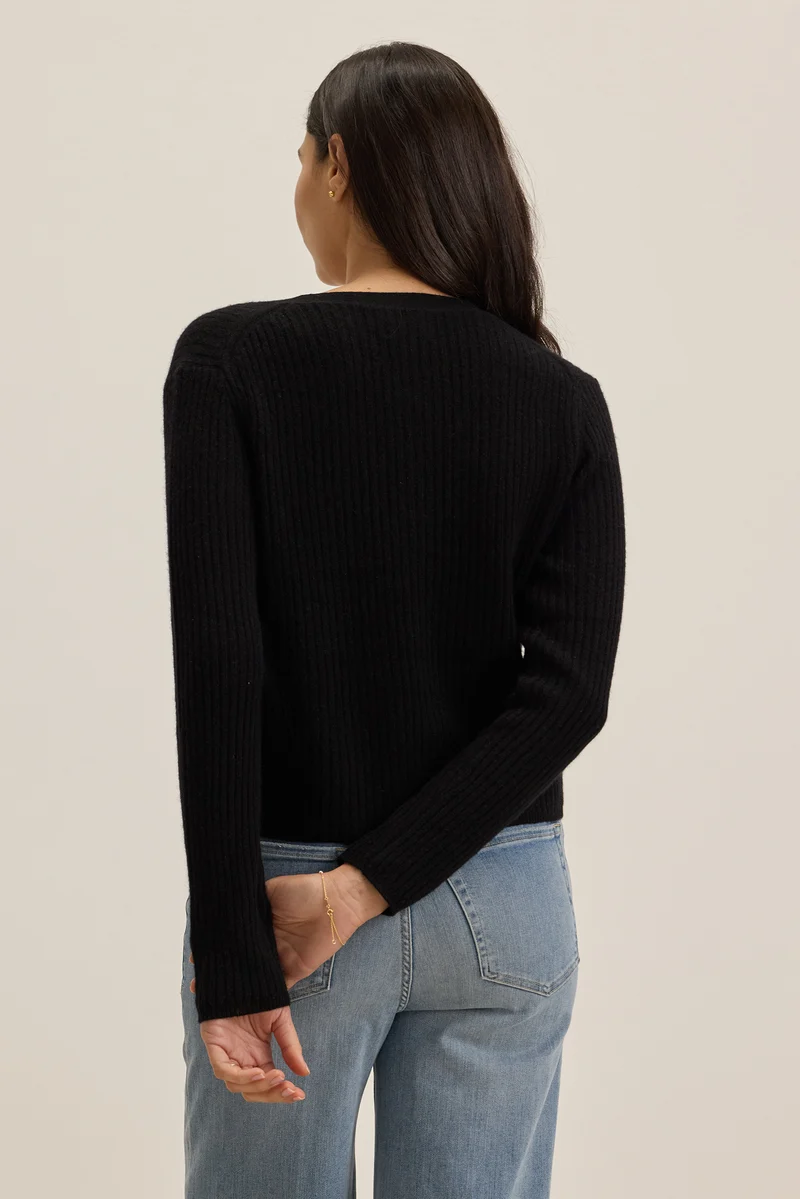 Wes Black Cardigan