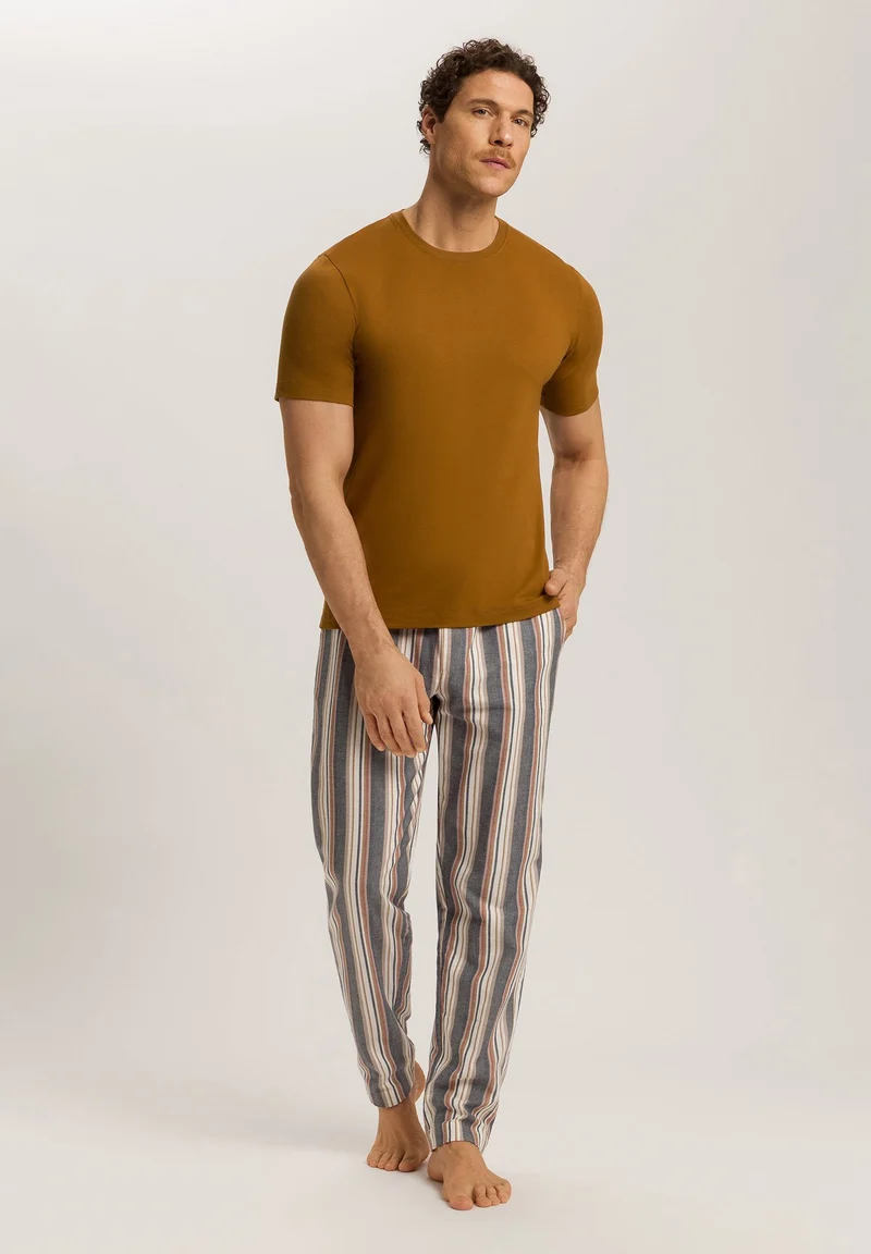 Cozy Comfort Long Pants | redwood stripe 075723-073043