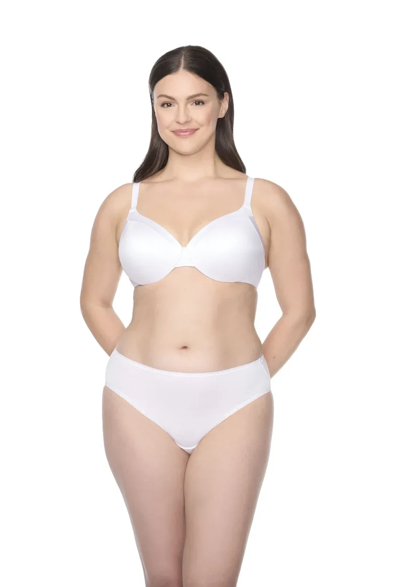 Naomi & Nicole Shapewear - Baumwolle mit Spitze Hipster Weiß
