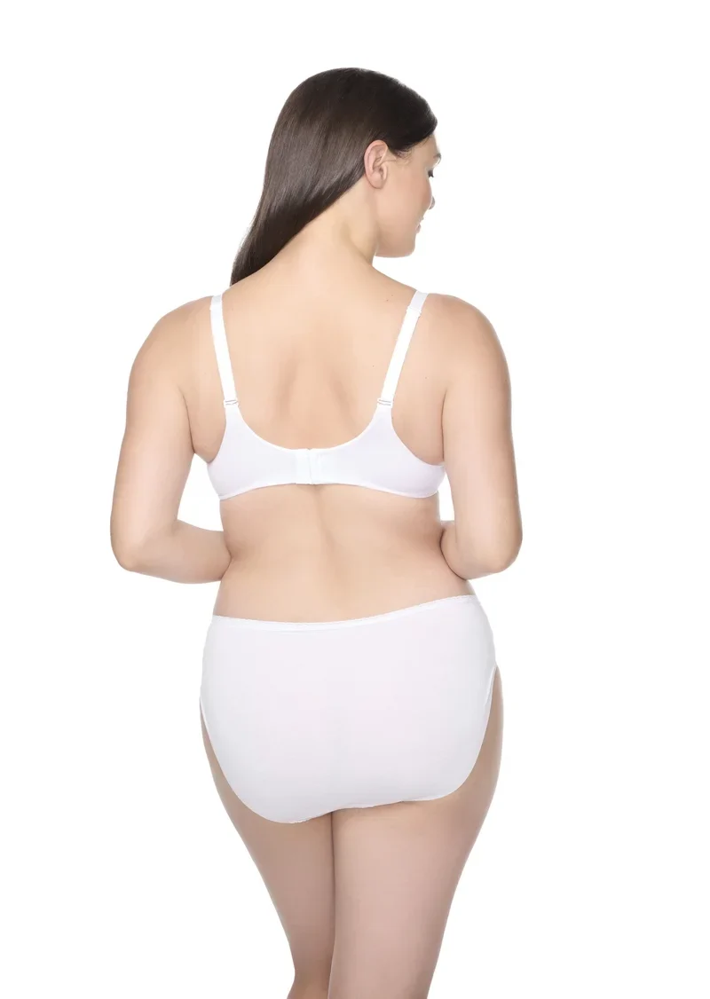 Naomi & Nicole Shapewear - Baumwolle mit Spitze Hipster Weiß