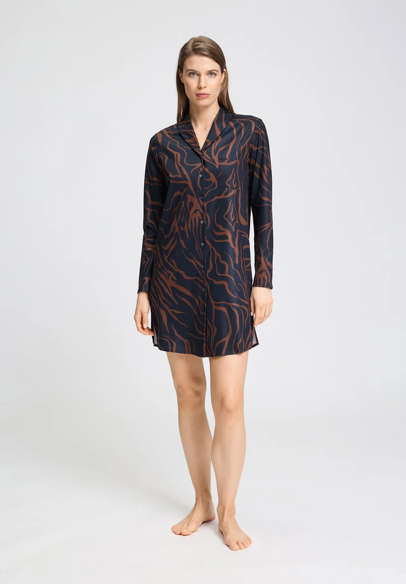 Loungy Nights L/SLV Nightdress 90cm | navy wildness 074970-073154