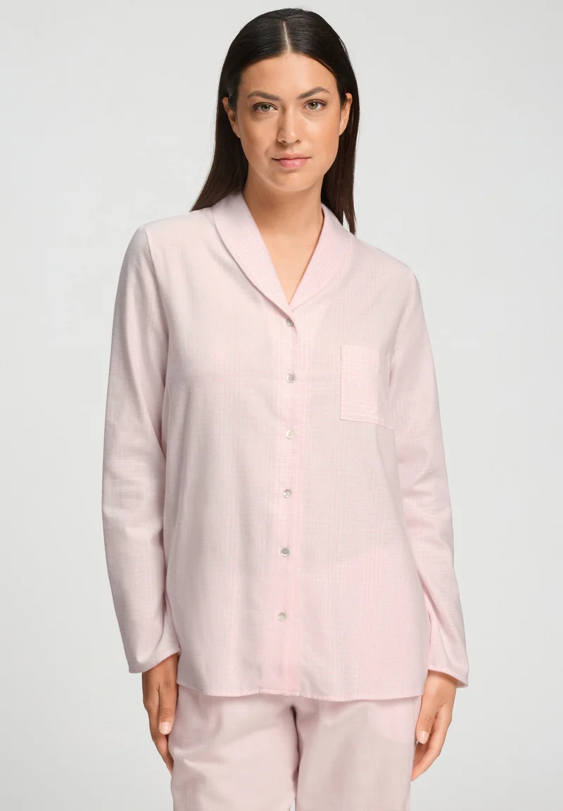 Loungy Nights L/SLV Shirt | rose check 074967-073158