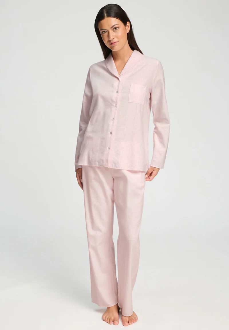 Loungy Nights L/SLV Shirt | rose check 074967-073158