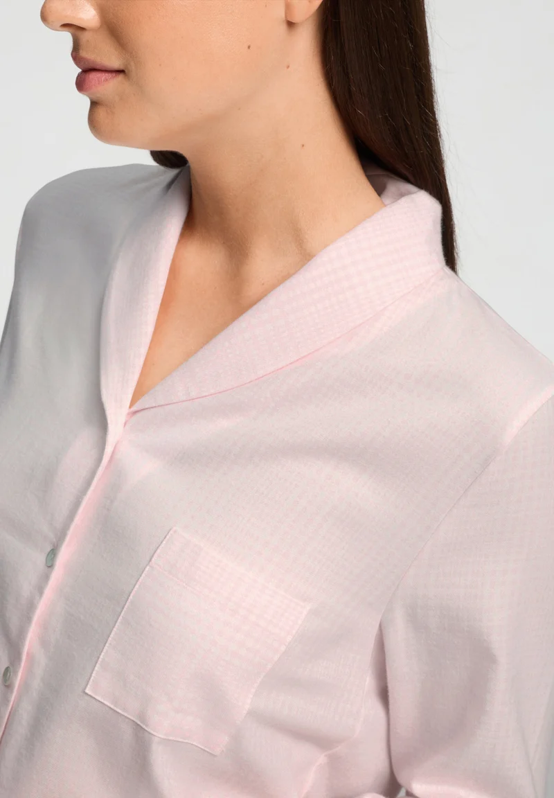 Loungy Nights L/SLV Shirt | rose check 074967-073158