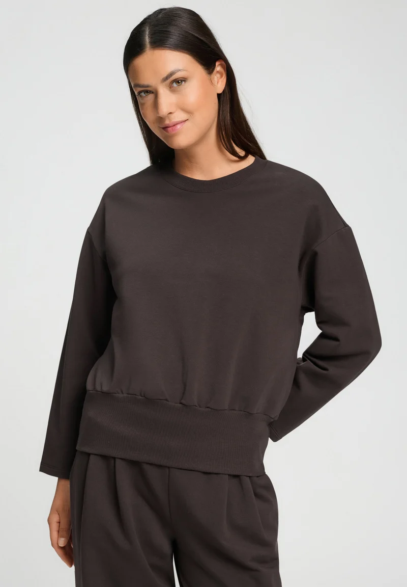 Natural Living Sweatshirt | dark mocha 078934-072185