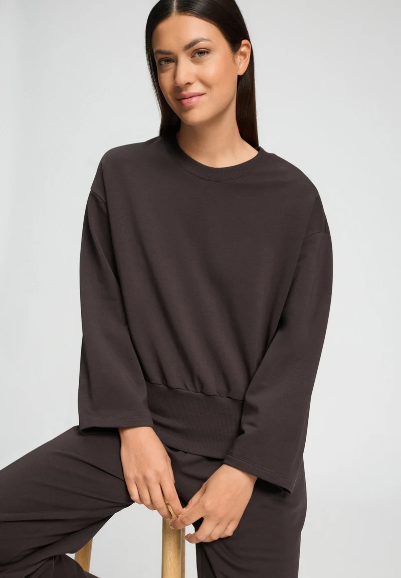 Natural Living Sweatshirt | dark mocha 078934-072185