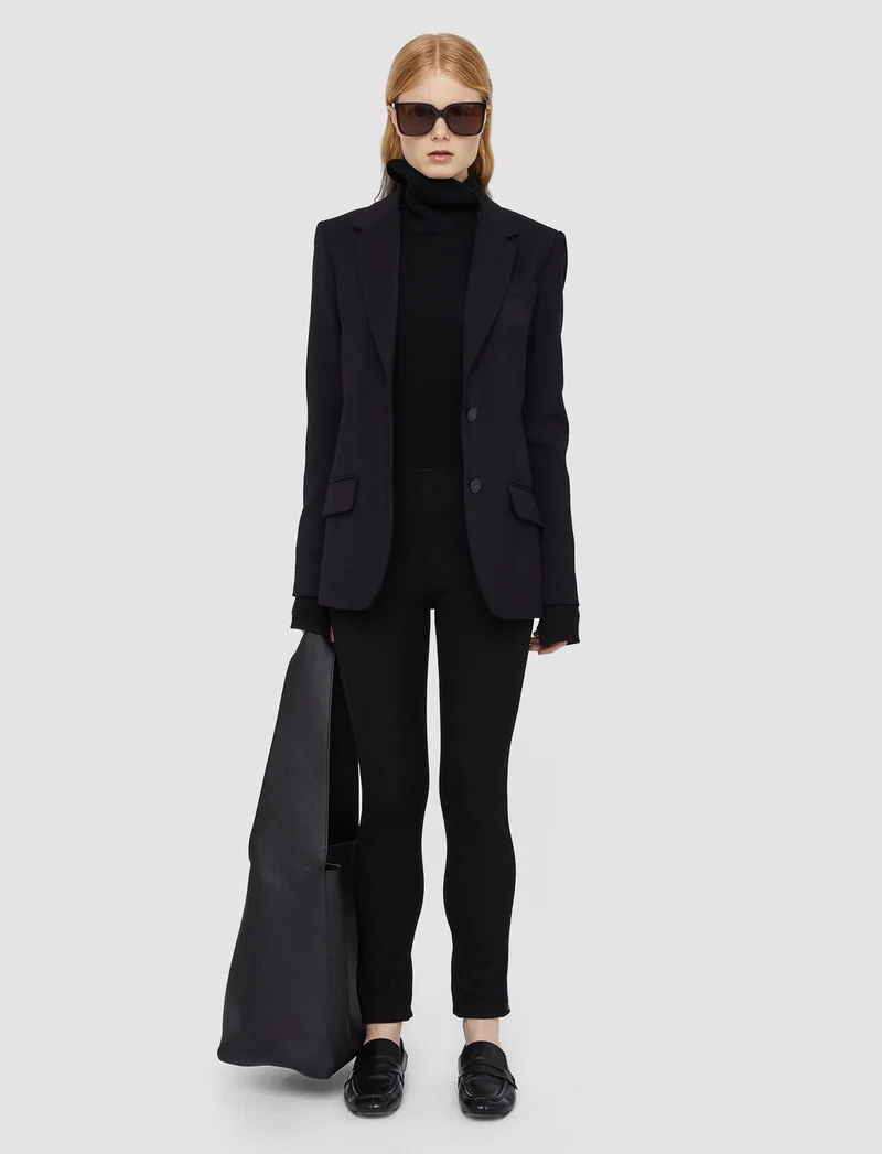 Gabardine Stretch Leggings Black