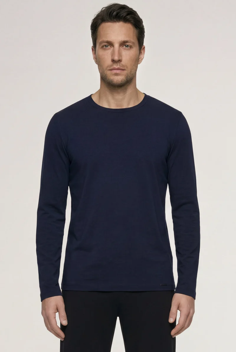 Living Shirts L/SLV Shirt | deep navy 075053-071610