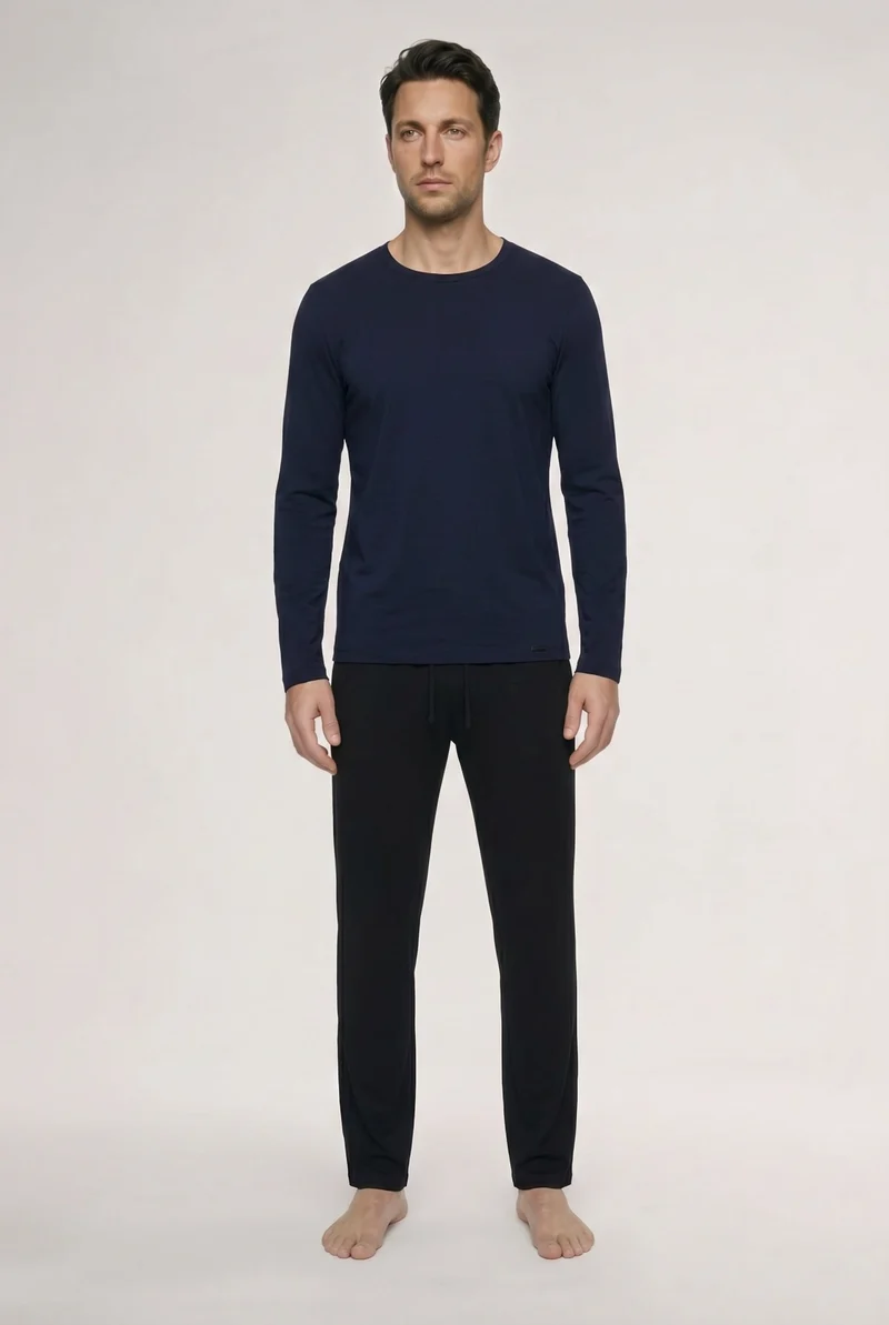 Living Shirts L/SLV Shirt | deep navy 075053-071610