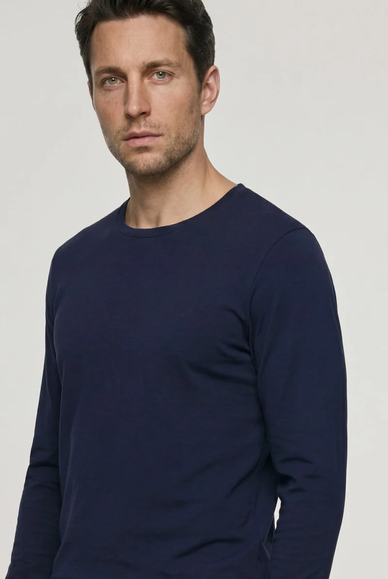 Living Shirts L/SLV Shirt | deep navy 075053-071610
