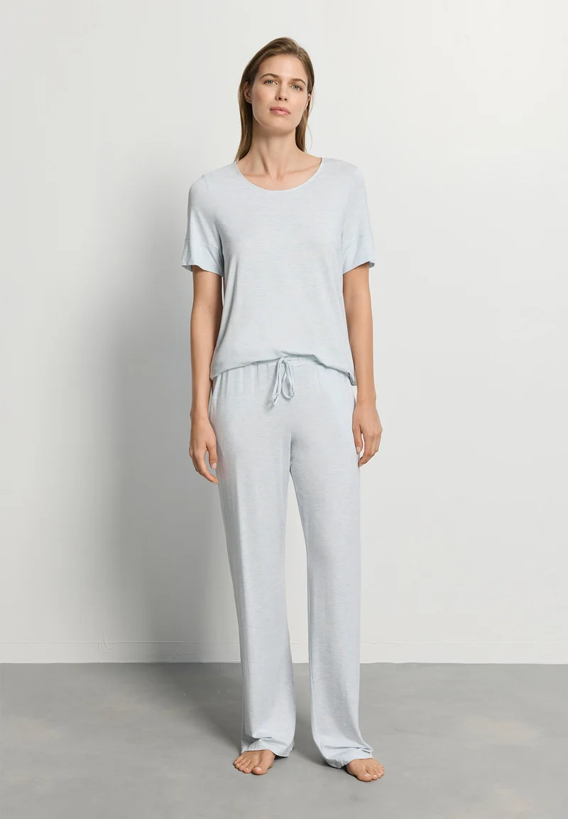 Natural Elegance Long Pants | watery blue melange 074953-073081