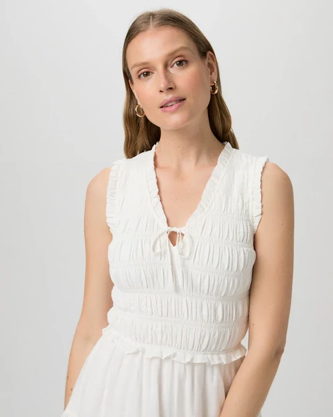 Fraise Dress White