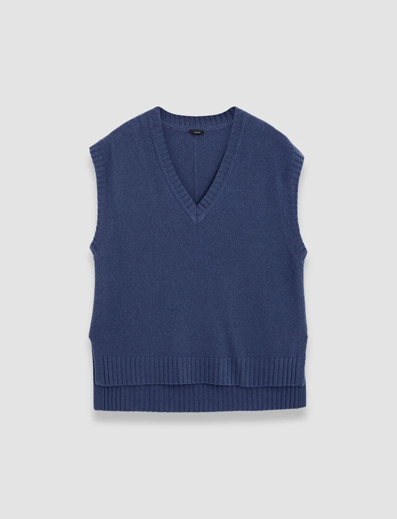 Open Cashmere Vest Harbour