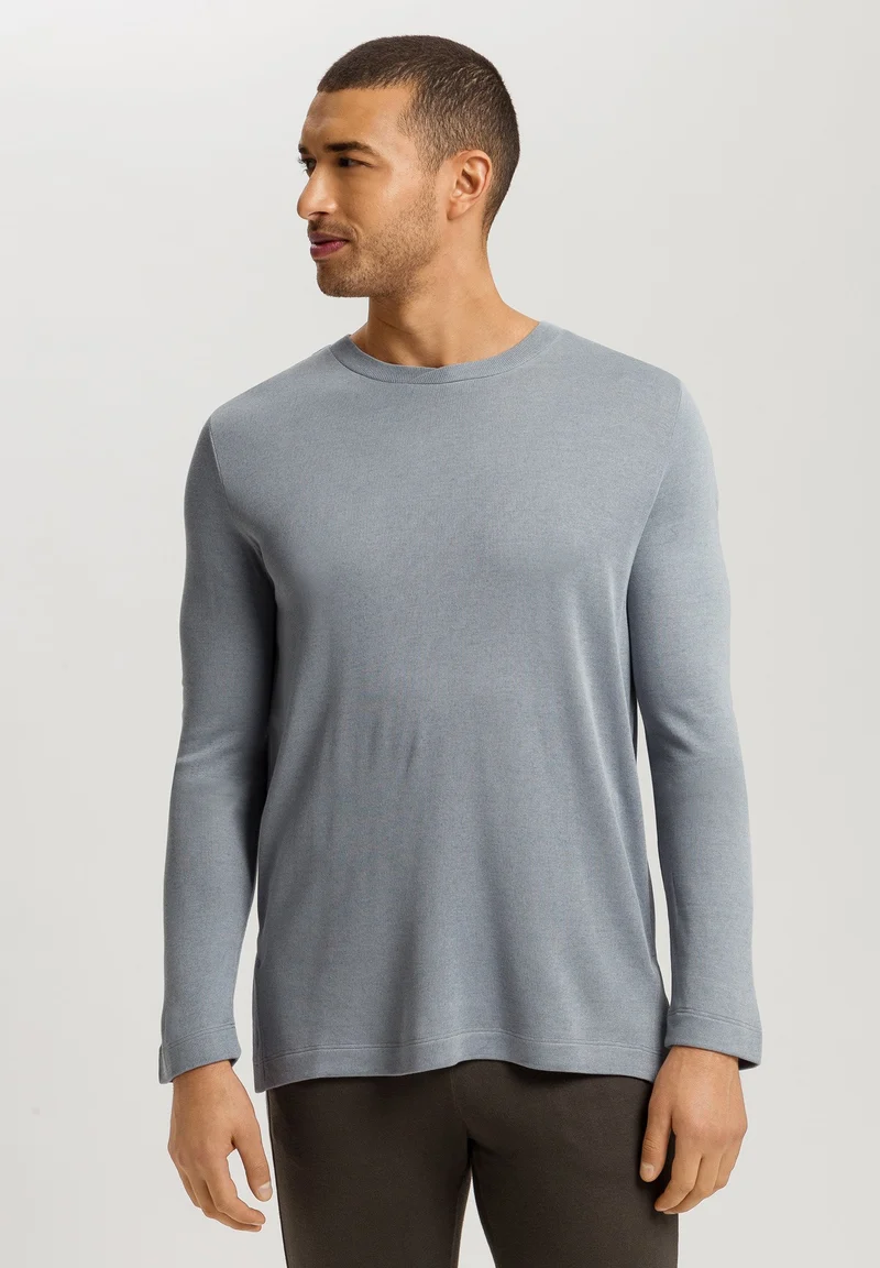 Woolen Comfort L/SLV Shirt | cliff grey 075875-072680