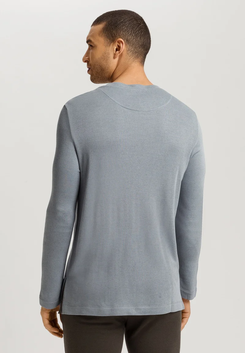Woolen Comfort L/SLV Shirt | cliff grey 075875-072680