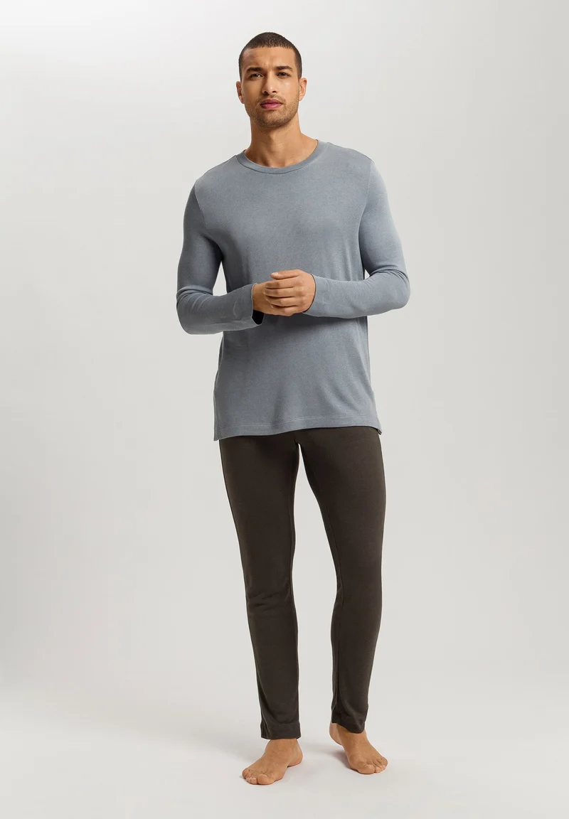 Woolen Comfort L/SLV Shirt | cliff grey 075875-072680