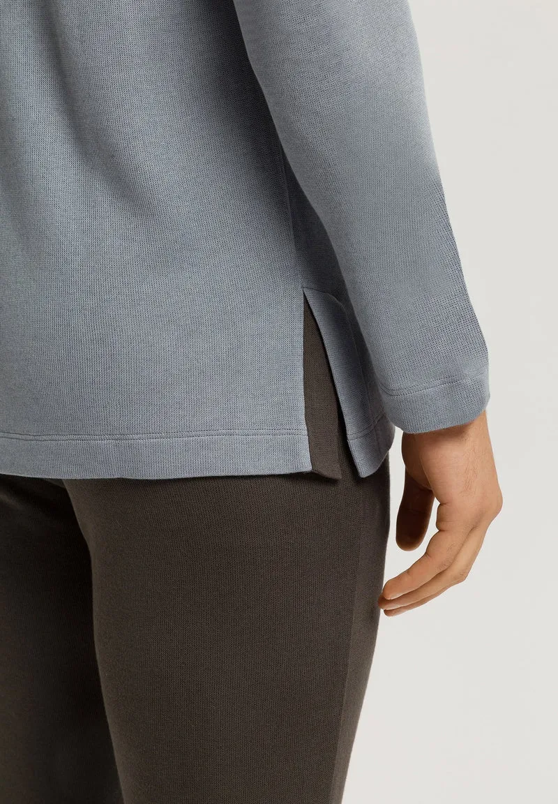 Woolen Comfort L/SLV Shirt | cliff grey 075875-072680