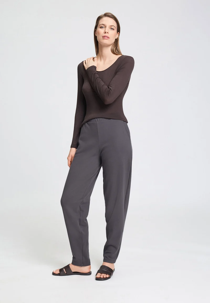 Easy Wear Long Pants | dark sesame 078930-073163