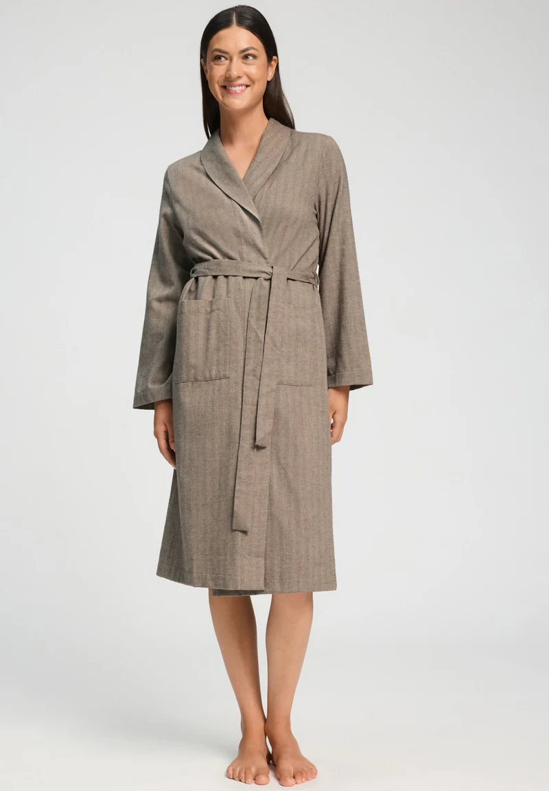 Woolen Luxury Robe 115cm | earthy woven 078925-073127