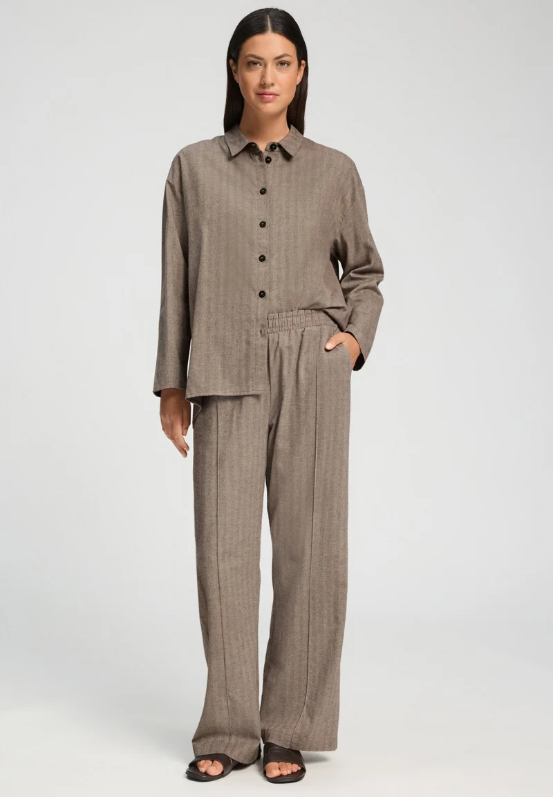 Woolen Luxury Long Pants | earthy woven 078924-073127