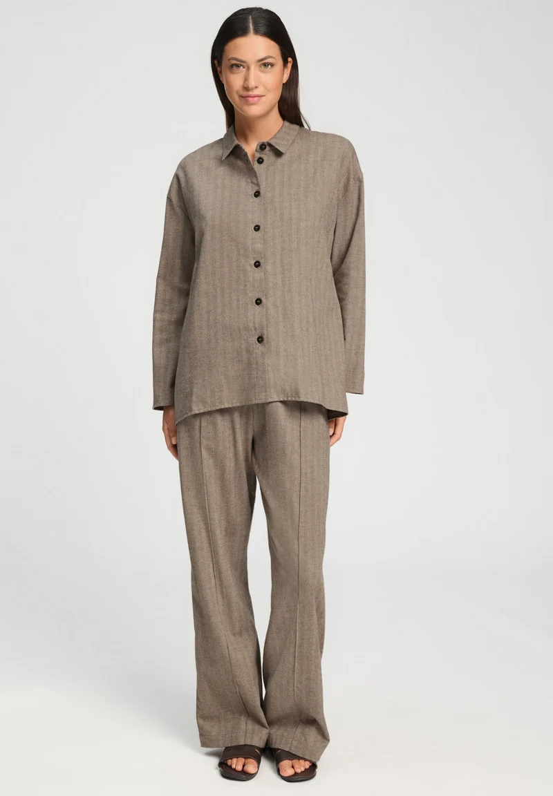 Woolen Luxury Blouse | earthy woven 078923-073127