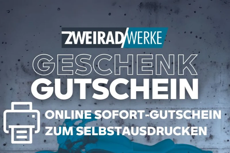 Zweiradwerke Online Sofort-Gutschein zum Selbstausdruck