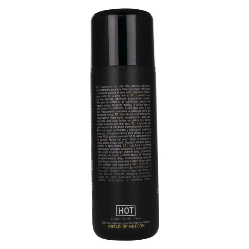 HOT – EXTRA GLEITENDES SILIKONBASIERTES GLEITMITTEL + KOMFORTÖL A+ 100 ML