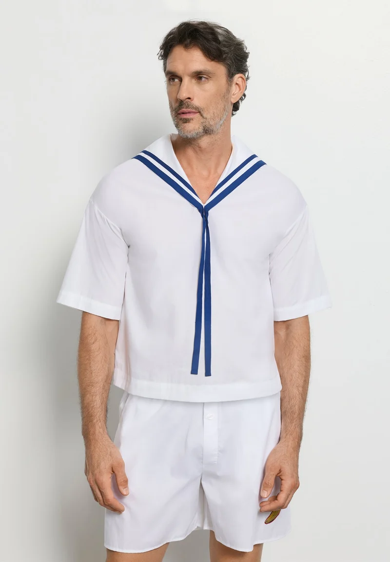 Charlotte Adam S/SLV Shirt | white 074724-070101