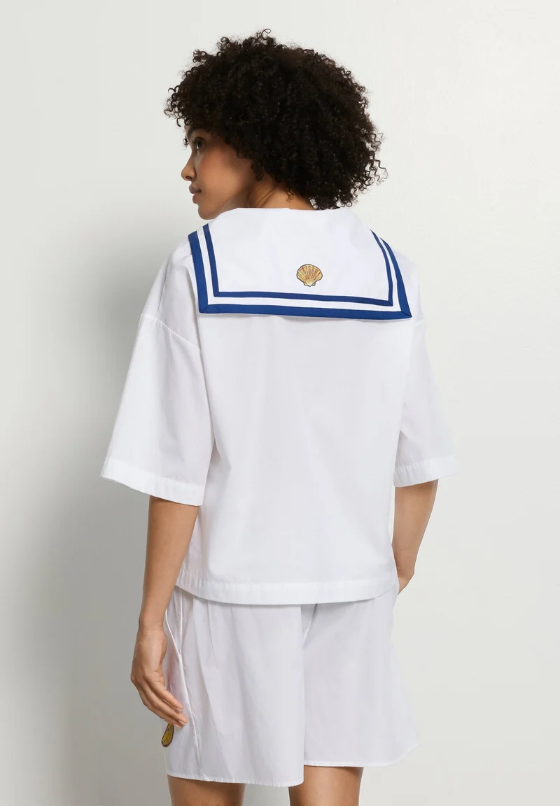 Charlotte Adam S/SLV Shirt | white 074724-070101