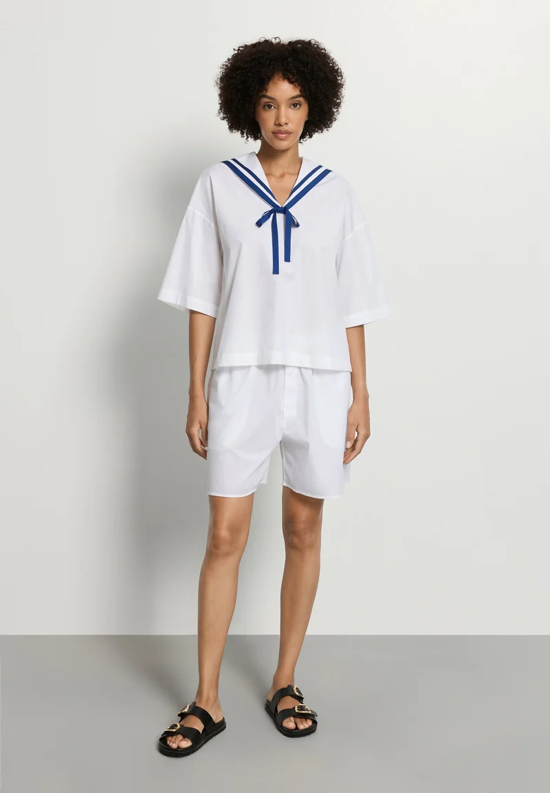 Charlotte Adam S/SLV Shirt | white 074724-070101