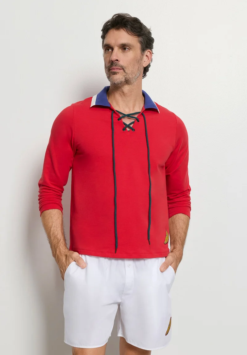 Charlotte Adam L/SLV Shirt | cherry red 074718-072442