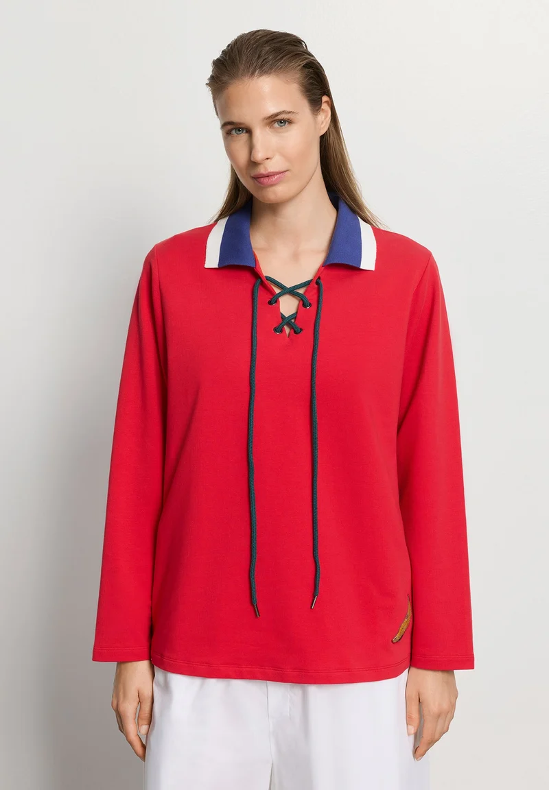 Charlotte Adam L/SLV Shirt | cherry red 074718-072442