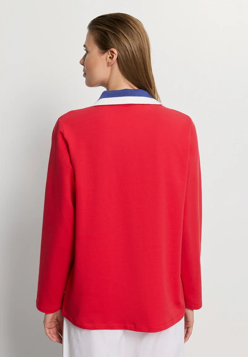 Charlotte Adam L/SLV Shirt | cherry red 074718-072442