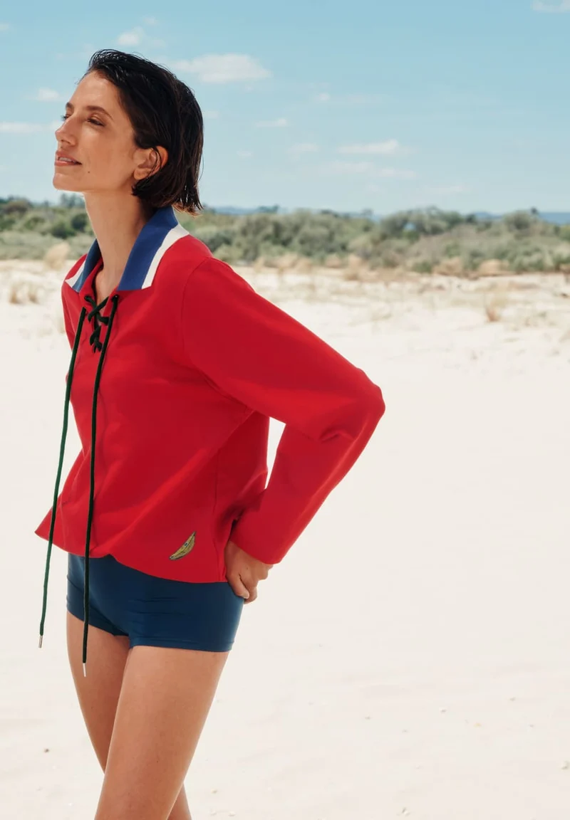 Charlotte Adam L/SLV Shirt | cherry red 074718-072442