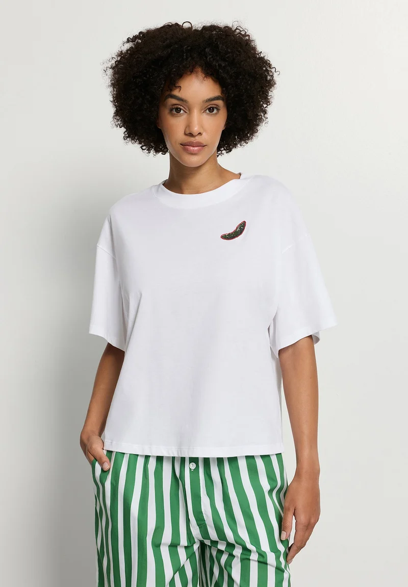 Charlotte Adam S/SLV Shirt | white 074716-070101