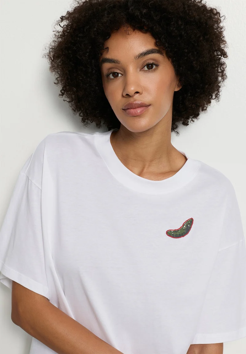 Charlotte Adam S/SLV Shirt | white 074716-070101