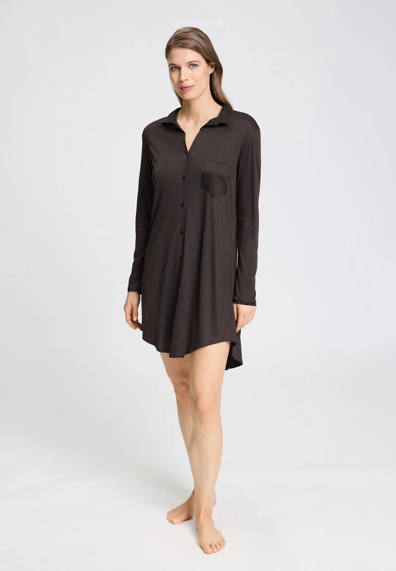 Grand Central L/SLV Nightdress 90cm | dark mocha 077420-072185