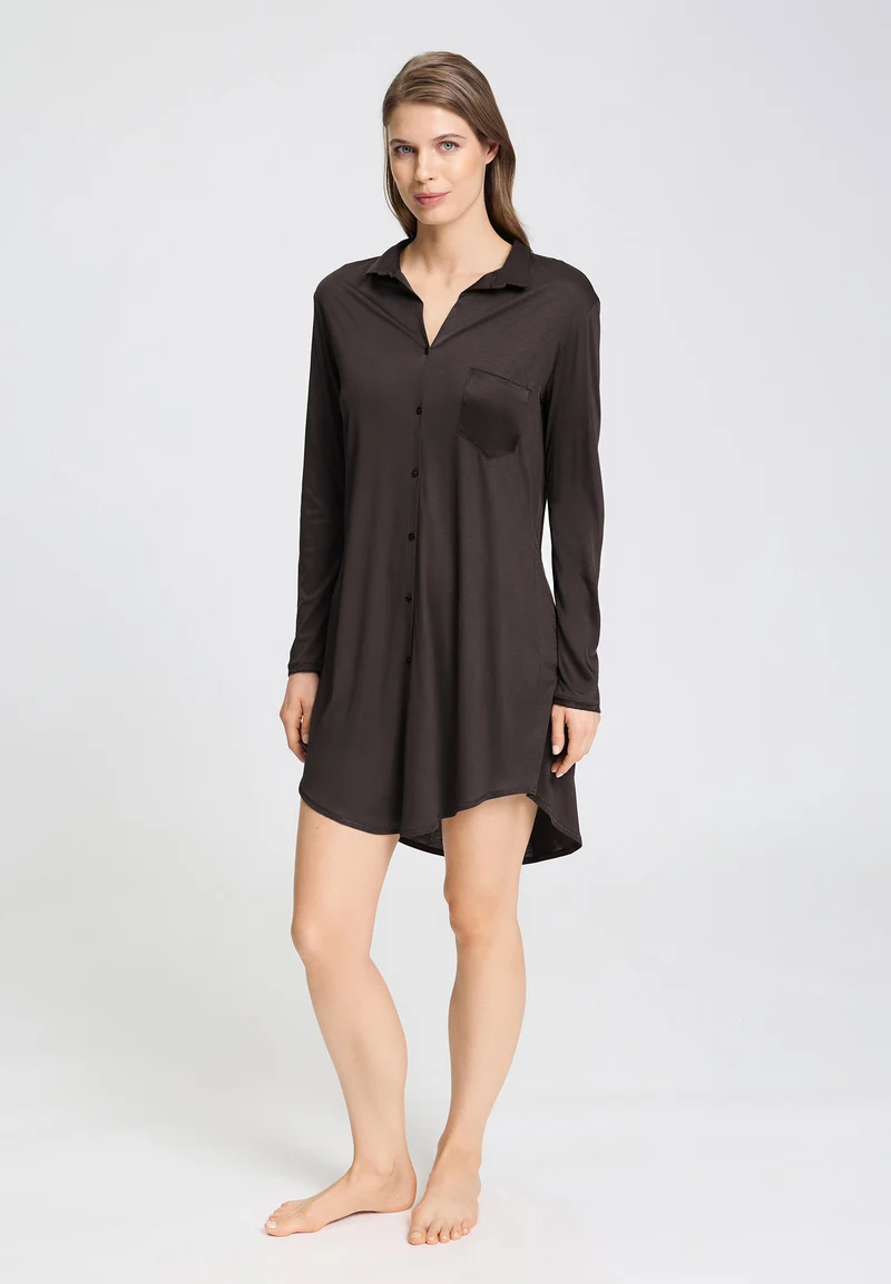 Grand Central L/SLV Nightdress 90cm | dark mocha 077420-072185