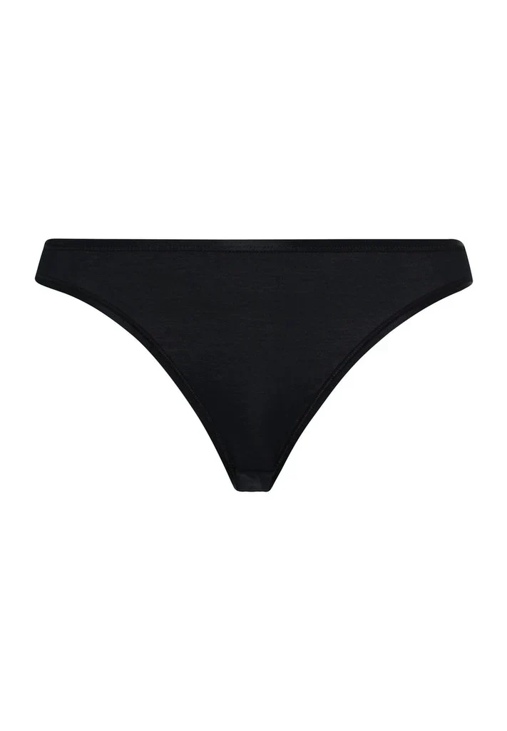 Cotton Seamless Mini Brief Black
