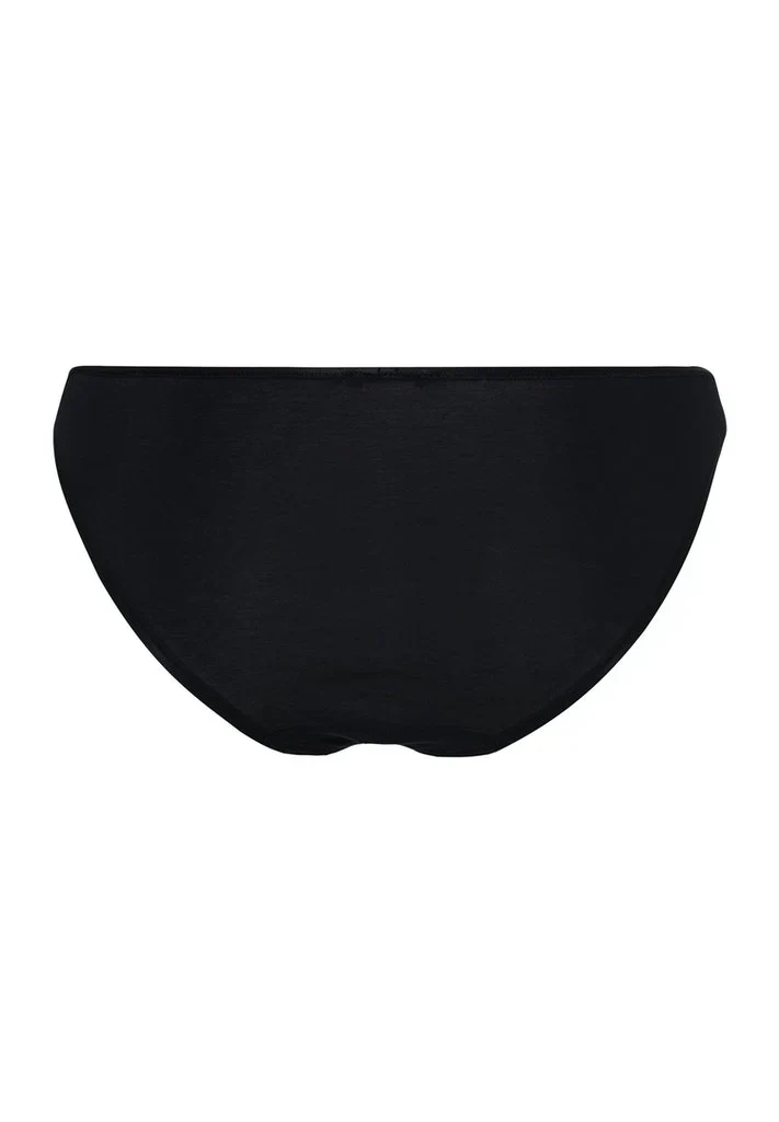 Cotton Seamless Mini Brief Black