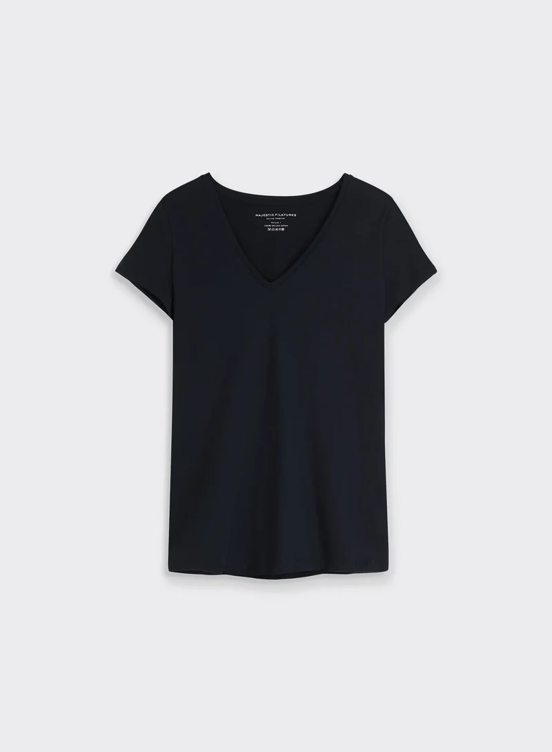 Julia V-Neck T-Shirt Marine