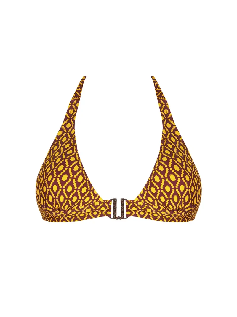 Antigel Swimwear von Lise Charmel - La Papoue Soft Padded Triangle Bikini mit Bindebändern Jaune Papou