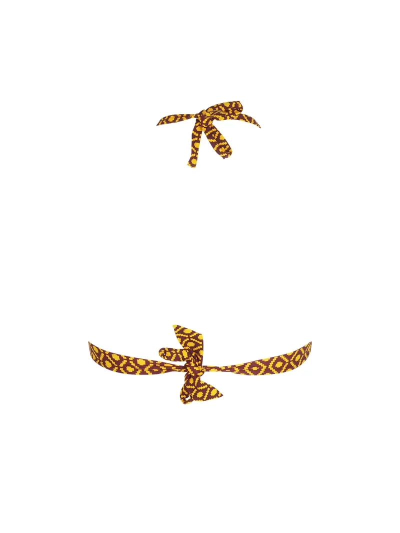 Antigel Swimwear von Lise Charmel - La Papoue Soft Padded Triangle Bikini mit Bindebändern Jaune Papou
