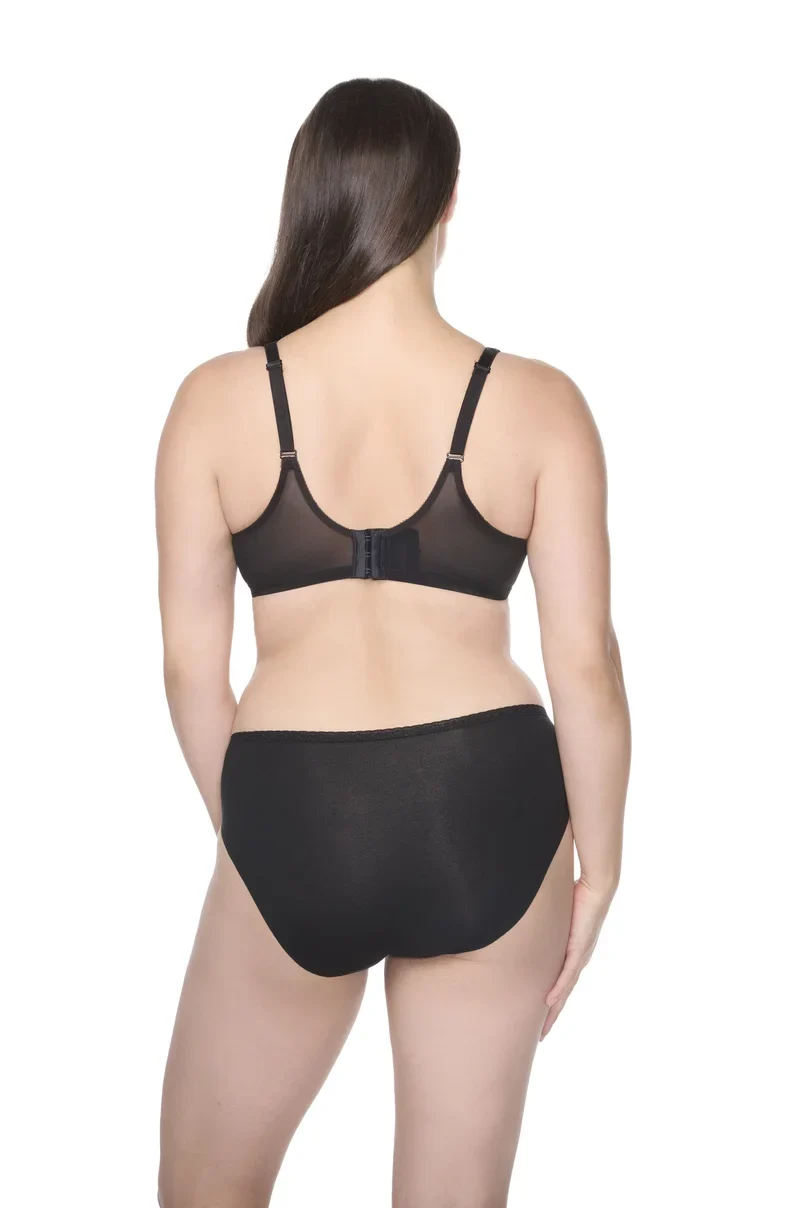Naomi & Nicole Shapewear - Baumwolle mit Spitze Hipster Schwarz