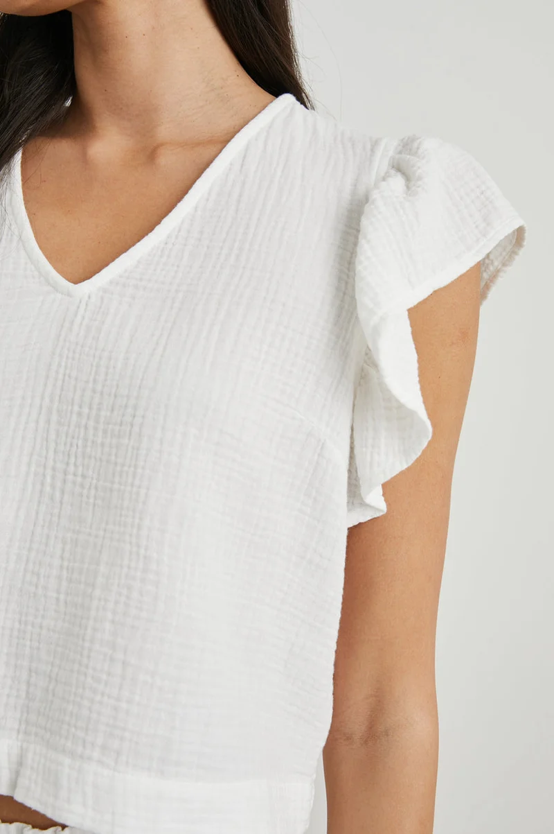 Miley White Blouse