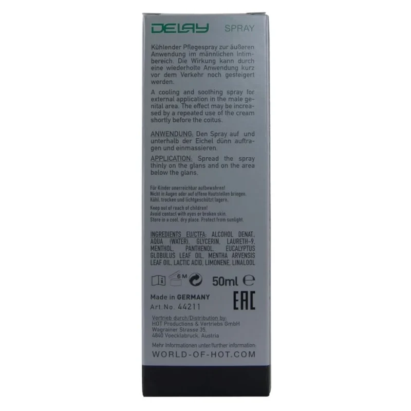 HOT - VERZÖGERTES SPRAY 50 ML