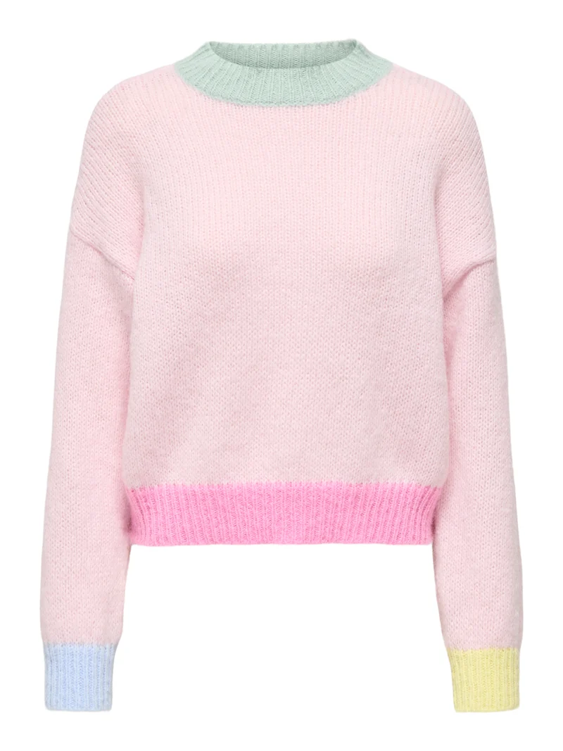 ONLOLINA LS CONTRAST HIGHNECK CC KNT