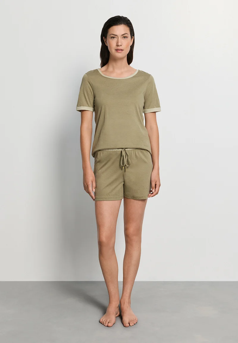 Laura S/SLV Pajama | covert green 074262-072727