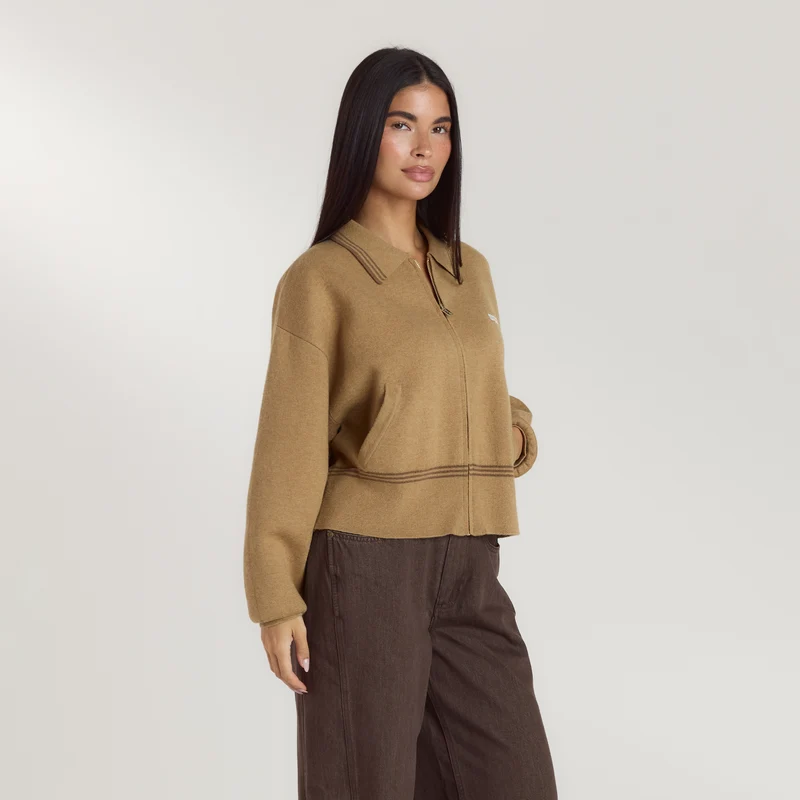 Knitted Jacket - Tan
